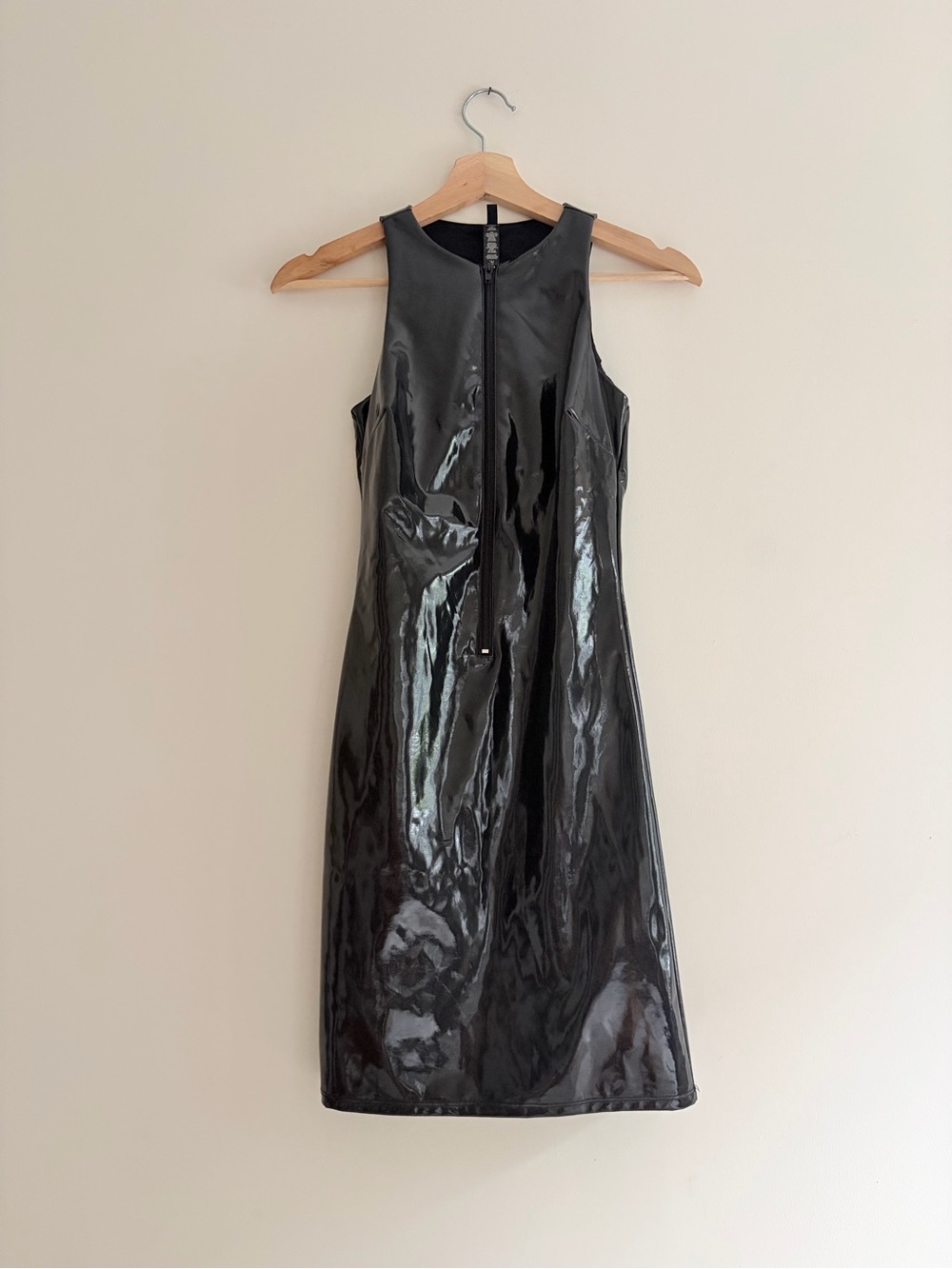 Skims // Latex Black Mini Dress